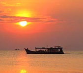 Fiske i Vietnam se våra bungalows vid stranden och bra hotell på Phu Quoc