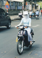 Saigon Vespa scooter motorcykel
