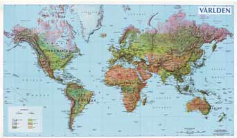 Världen 1:55 milj, miljö i rör - Australien guidebok och karta resebok reseguide till resan